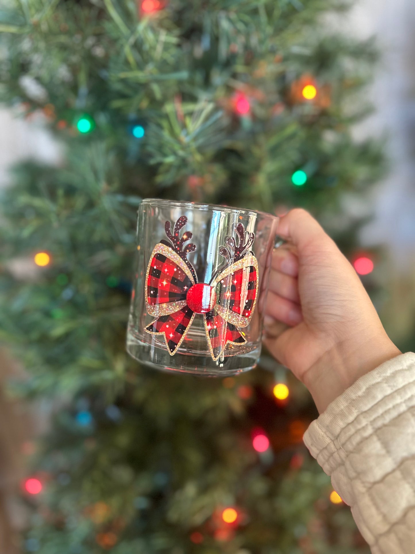 Rudolph Christmas Bow