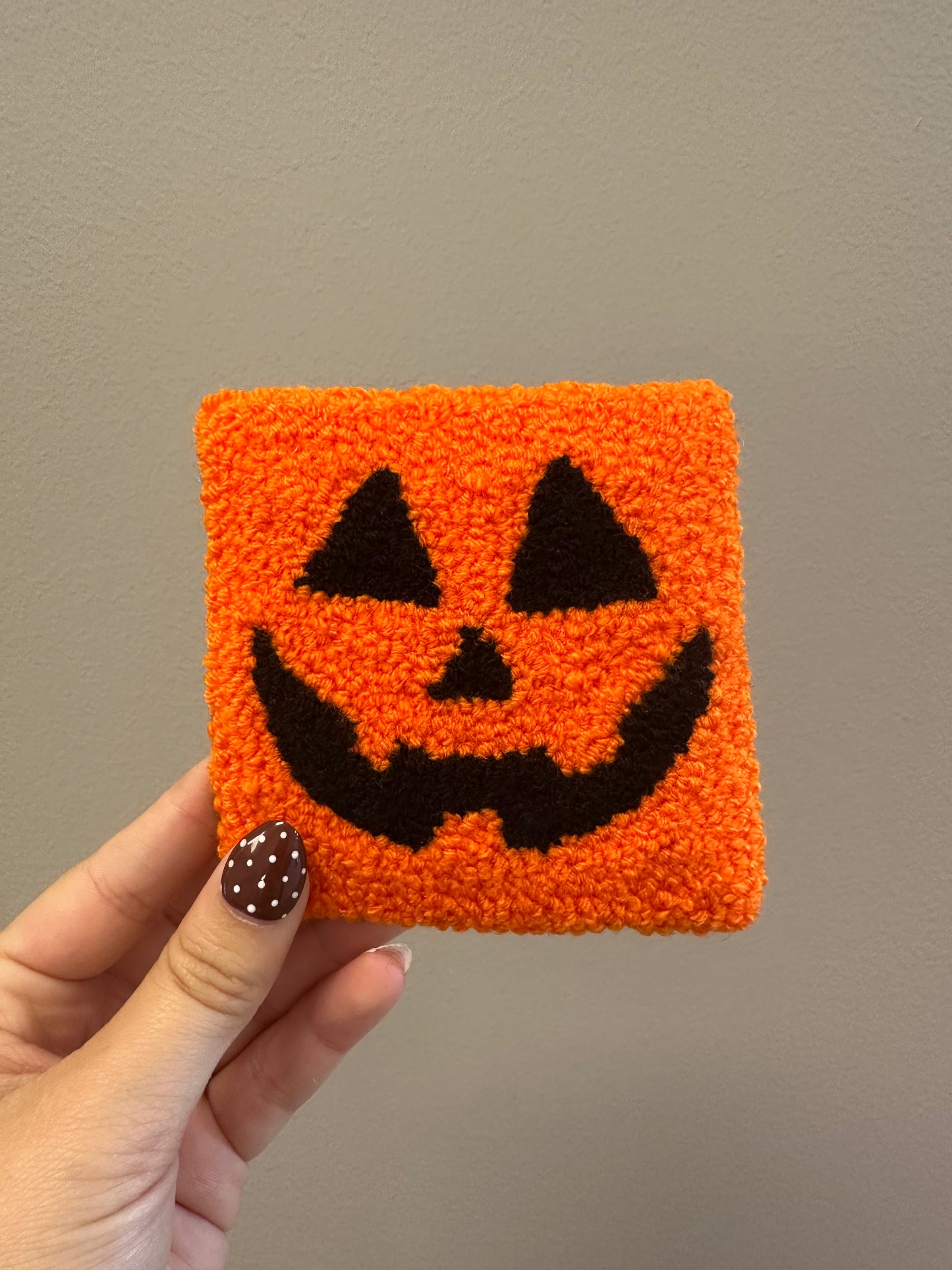 Happy Pumpkin Mug Rug