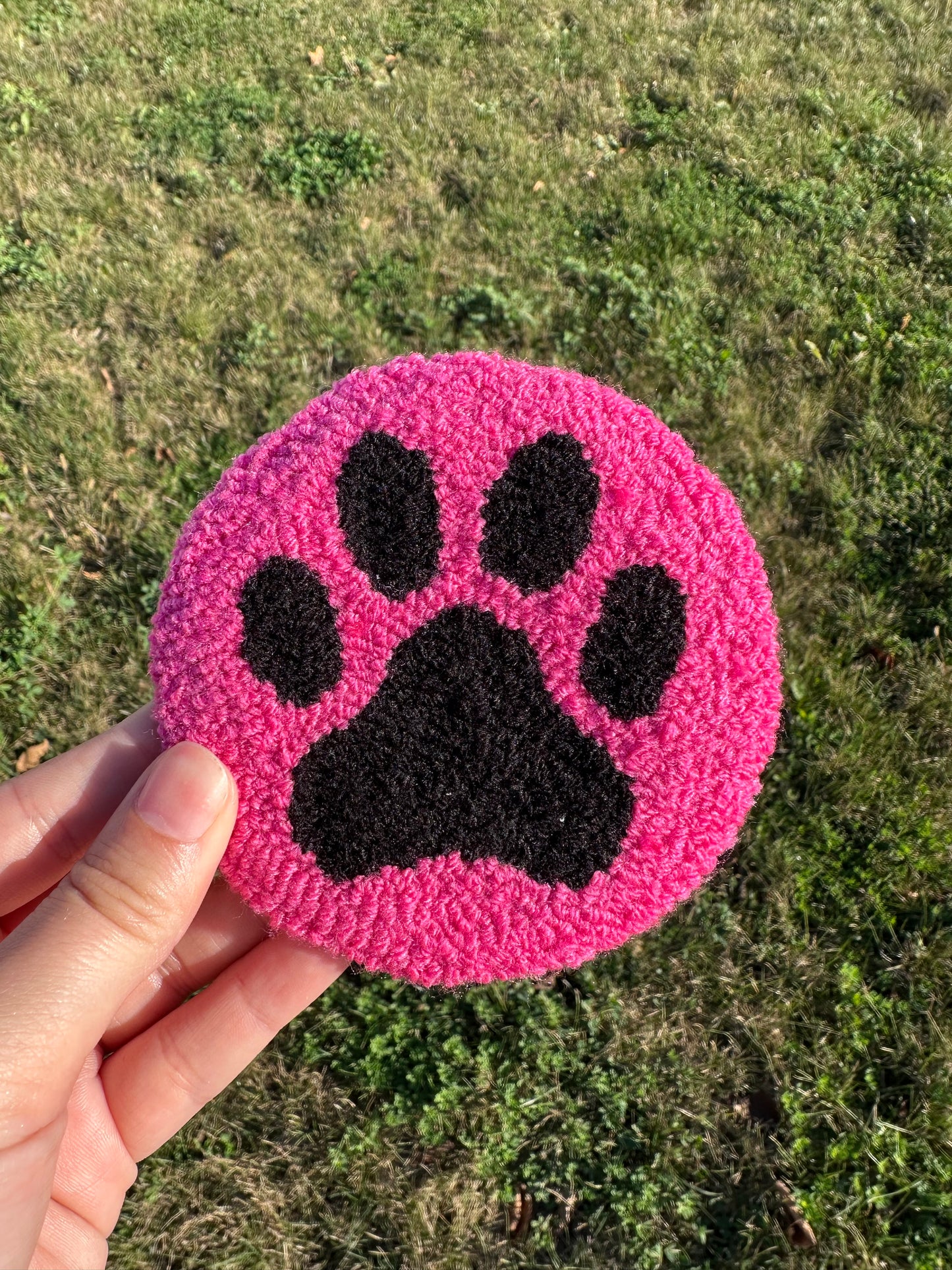 Paw Print Mug Rug