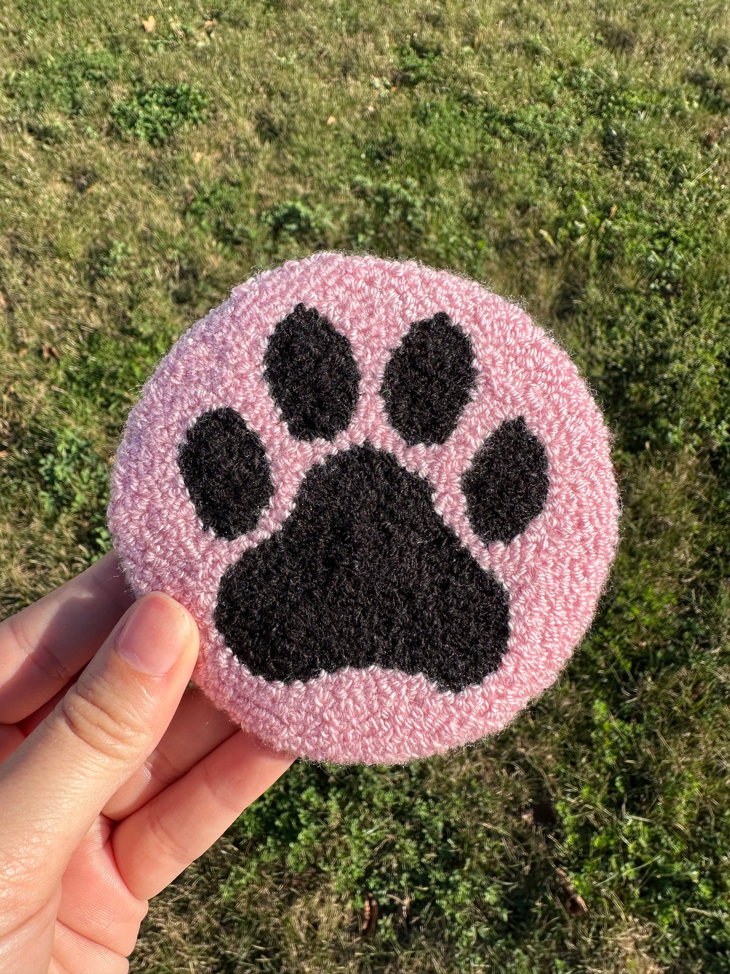 Paw Print Mug Rug