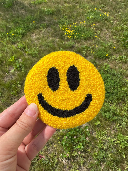 Smiley Face Mug Rug
