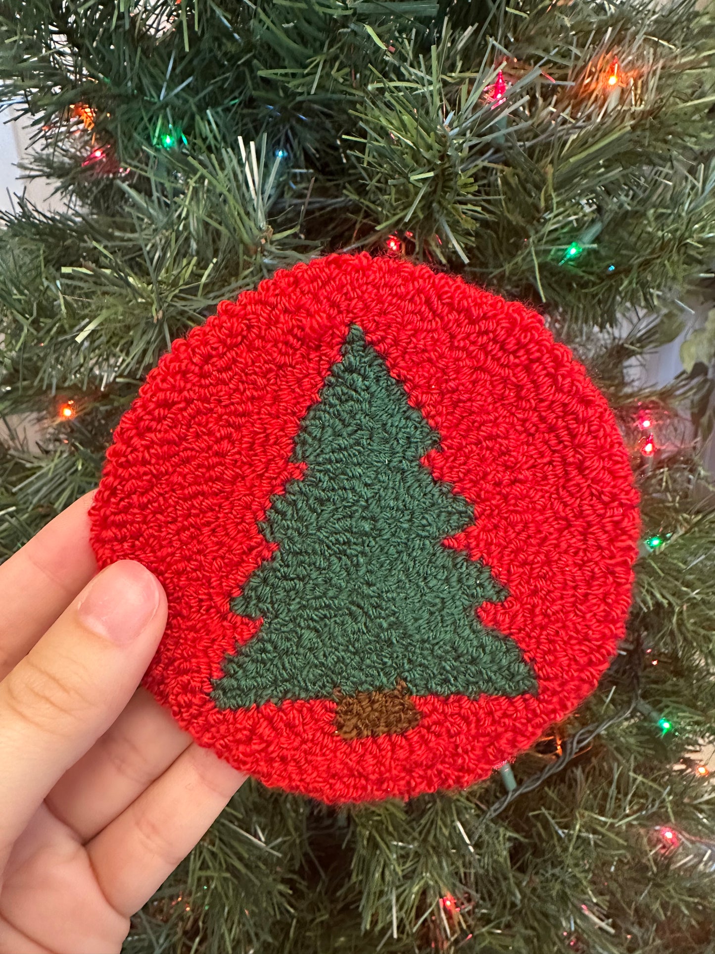Christmas Tree Mug Rug