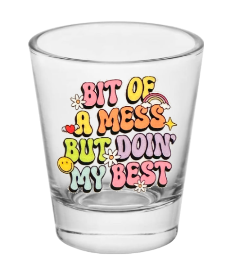 Bit of a Mess - Shot Glass