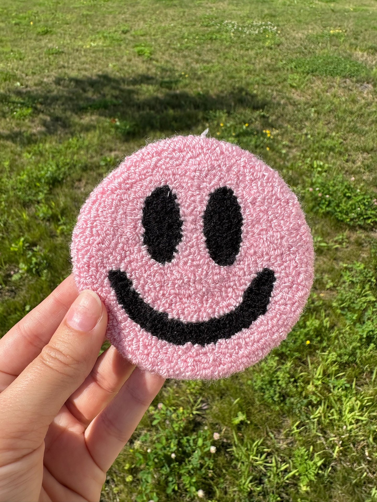 Smiley Face Mug Rug