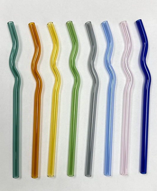 Glass Straw - Wavy