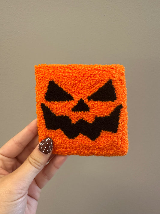 Scary Pumpkin Mug Rug